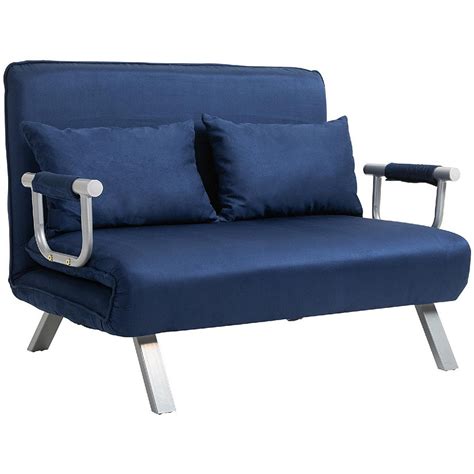 Homcom Convertible Sofa Bed Sleeper Chair 5 Position Adjustable