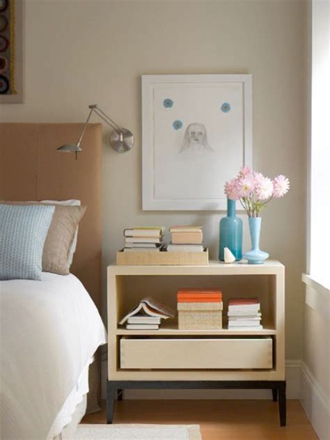 Pretty And Pragmatic Cleverly Styled Nightstands Bedside Table Styling