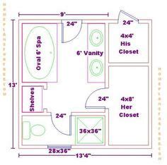 The b series paper sizes were created in order to provide paper sizes that weren't covered by the a series, but also use an aspect ratio of 1:root2. 9x13 master bath floor plan with his and her closet layout ...