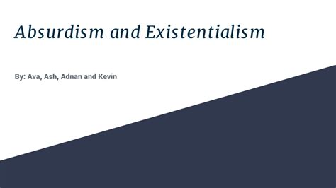 Ppt Absurdism And Existentialism Powerpoint Presentation Free