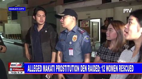 alleged makati prostitution den raided 12 women rescued youtube