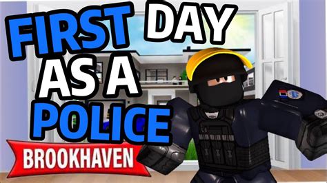 My First Time Being A Police Officer In Roblox Brookhaven The Ending