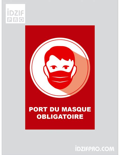 Masque Obligatoire Affiche Affiche Port Du Masque Obligatoire Humour