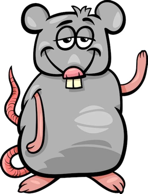 Premium Vector Rat Character Cartoon Illustration