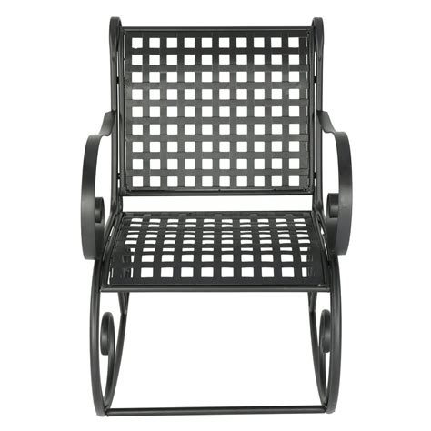 Wrought Iron Rocking Chair Outdoor Metal Rocking Chair Single Patio