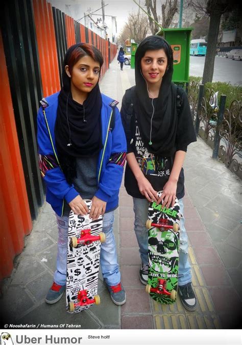 Two Iranian Skater Girls In Tehran Iran Funny Pictures Quotes Pics