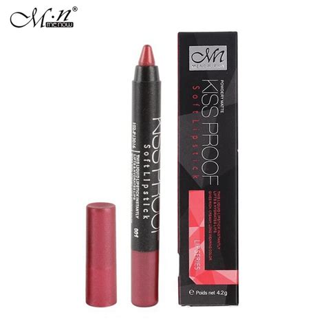 144pcs Lot Menow P13016 Kiss Proof Lipstick Cosmetic Matte Lip Pencil