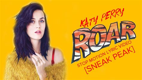 Sneak Peek To Katy Perry Roar Stop Motion Lyric Video Youtube
