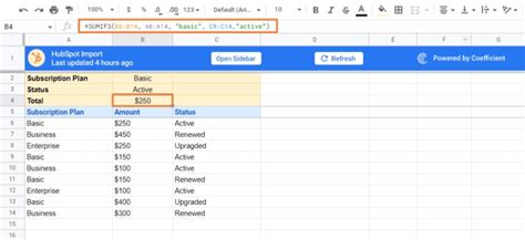 Sumifs Google Sheets Ultimate Guide Coefficient