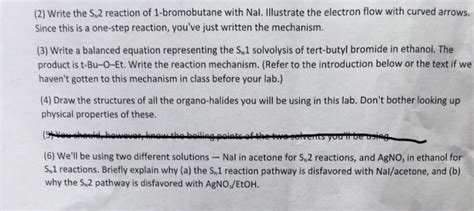 Why was the text gabu written? Solved: Write The S_N2 Reaction Of 1-bromobutane With Nal ...