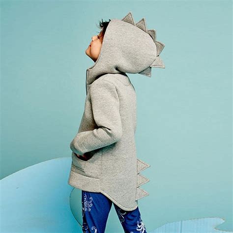 Dinosaur Hoodie Baby Outerwear Childrens Jacket Kids Outfits