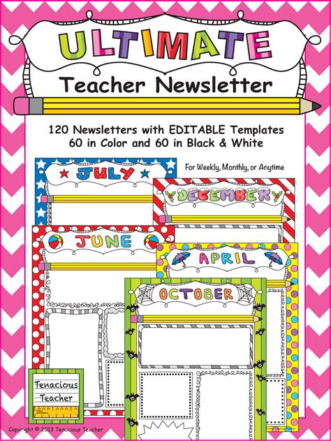 Preschool Newsletter Template Word Teaching Treasure