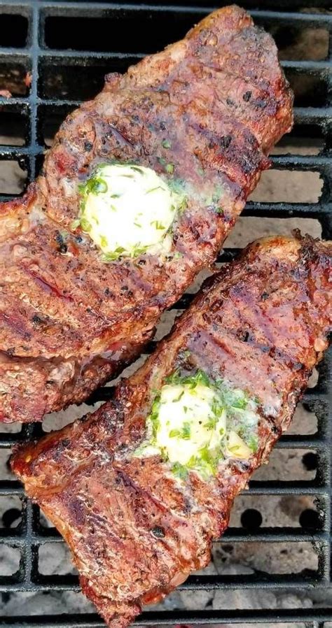 Grilled Ribeye Steaks With Roasted Garlic Herb Butter Recipe Recipe