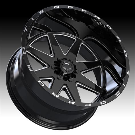 Tis Wheels 551bm Gloss Black Milled Custom Truck Wheels 551bm Tis