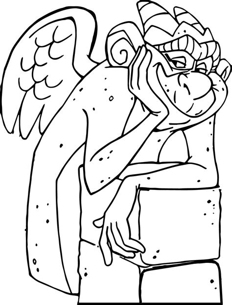Nice The Hunchback Of Notre Dame Laverne On Stone Coloring Page