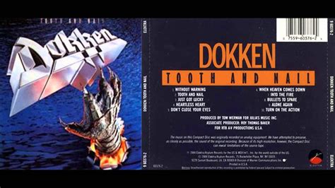 For a century, the two families fought tooth and nail over control of the land. Dokken - Tooth And Nail - YouTube