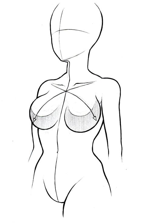 Anime Outline Female Body Canvas Bloop