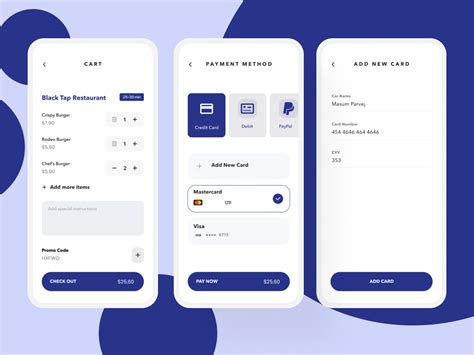 Food App Cart Payment Ui Design Search By Muzli