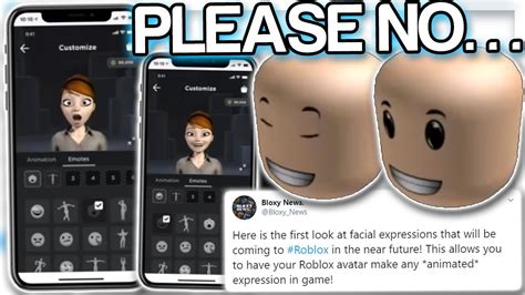 Roblox Will Add Animated Faces Soon This Is Creepy Youtube