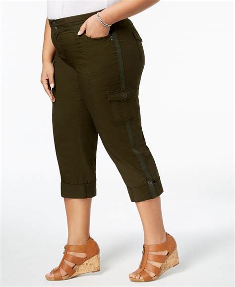 Style And Co Plus Size Convertible Cargo Pants Created For Macys Macys