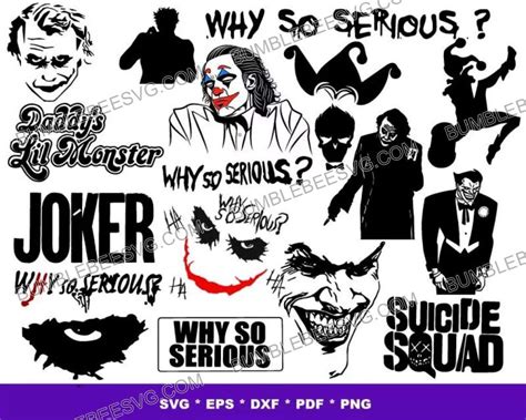 1000 Joker Svg Bundle Joker Svg Joker Face Svg Harley Quinn Svg