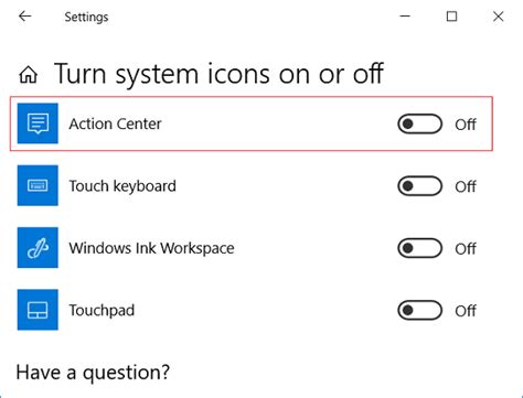 Enable Or Disable Action Center In Windows 10 Techcult