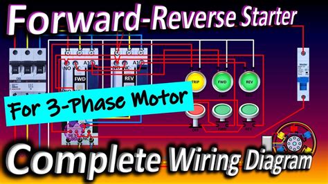 How To Reverse 3 Phase Motor Dol Reverse Forward Starter Forward