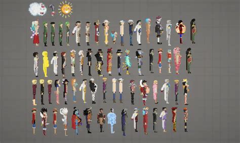 One Piece Character Mods Nearly A Hundred Characters Mods For Melon Playground Sandbox PG