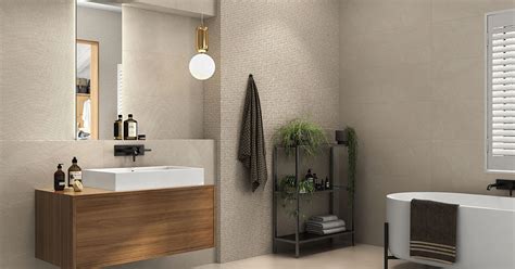 Hardy 25x75 Structured Stone Look Bathroom Wall Tiles