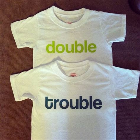 Items Similar To Double Trouble Twins Shirts On Etsy