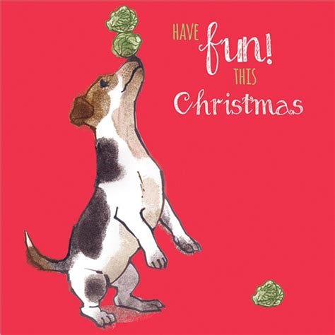 Charity Christmas Card Pack Fun Jack Russell