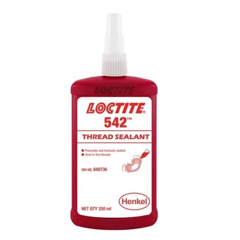 Loctite 542 Thread Sealant Medium Strength 250 Ml 848736 Tools Direct