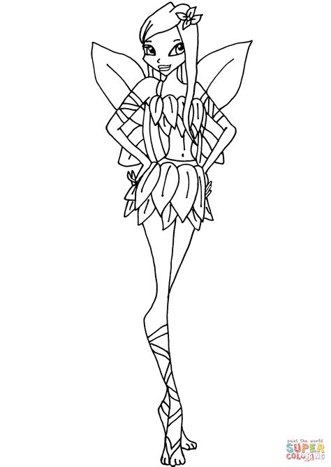 Winx Kleurplaten Roxy Winx Club Roxy Colouring Pages Fairy Coloring