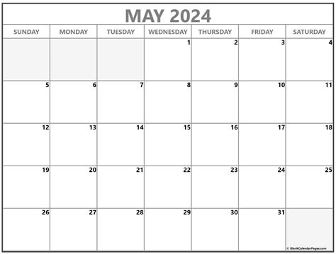 May 2023 Blank Monthly Calendar Riset