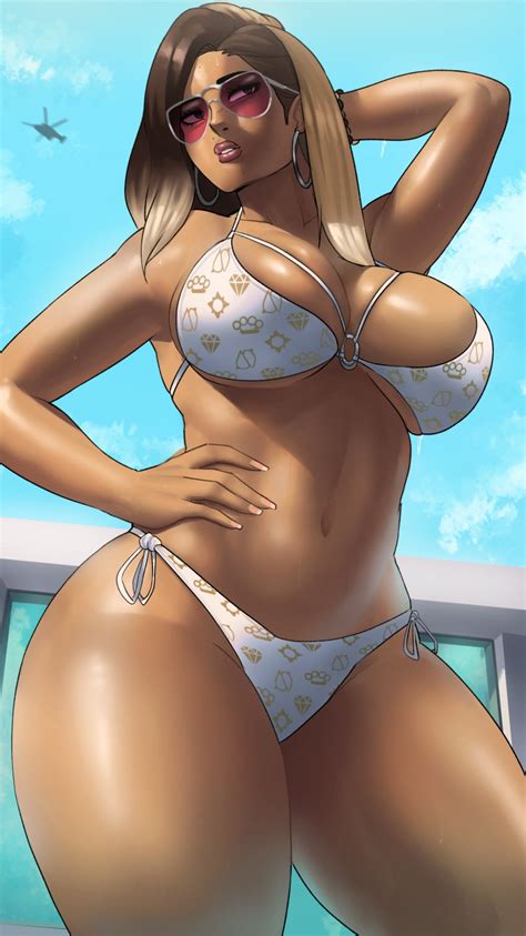 Echo Saber Lucia Grand Theft Auto Grand Theft Auto Rockstar Highres 1girl Bikini Blonde