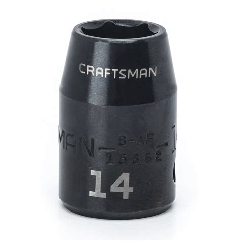 Craftsman 14mm Easy To Read Impact Socket 6 Pt Std 12 In Drive