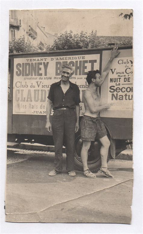 PHOTO ANCIENNE Concert Juan Les Pins SIDNEY BECHET Affiche Vers 1960
