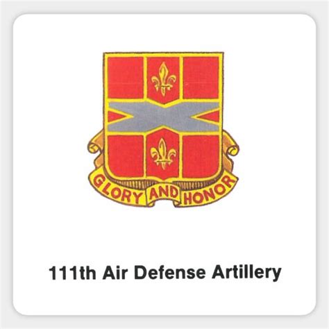 111th Air Defense Artillery Army Sticker Teepublic