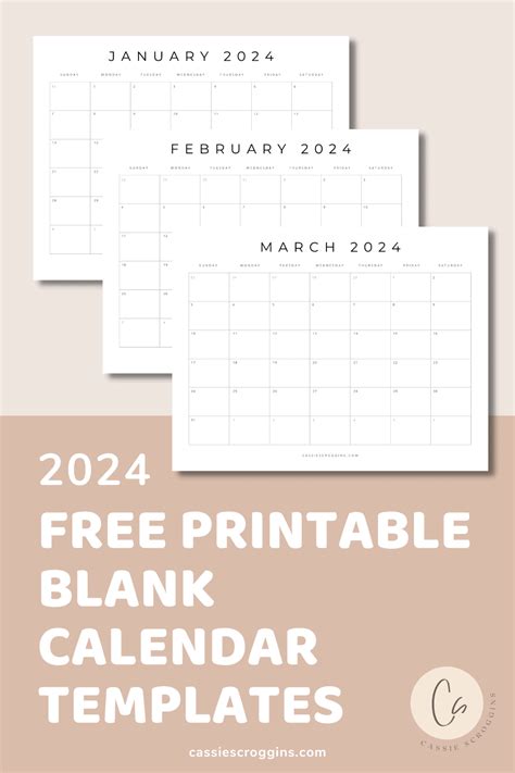 Get Organized And Plan Out 2024 With These Free Printable Blank 2024