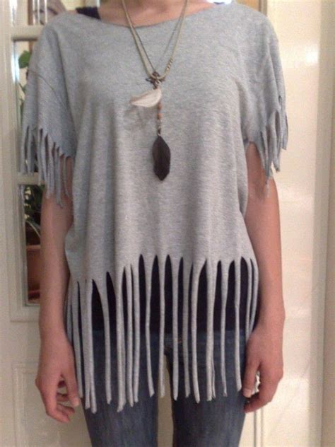 T Shirt Recon Fringes · How To Make A Fringed Top · How
