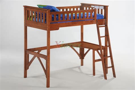 Full Size Bunk Bed With Desk Underneath Making A Diy Loft Bed With