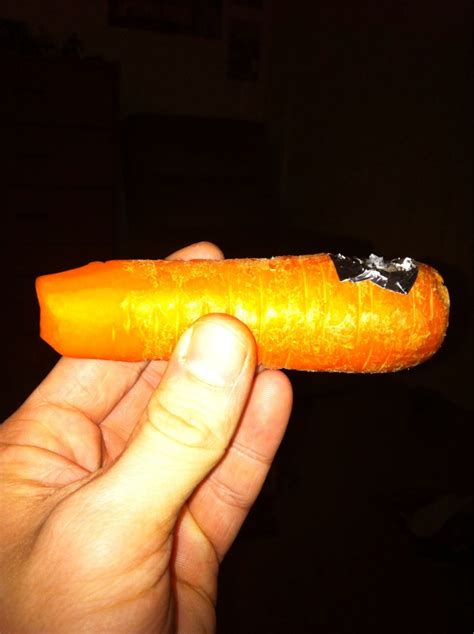 Homemade Carrot Pipe Stuff Stoners Like
