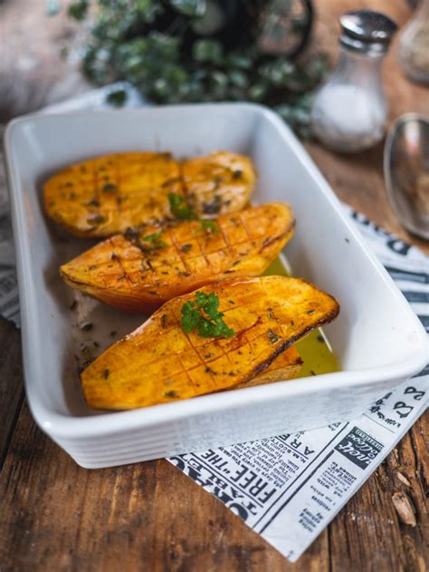 Patates douces au four