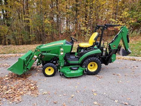 2014 John Deere 1025r Sub Compact Tractor Loader Mower And Backhoe