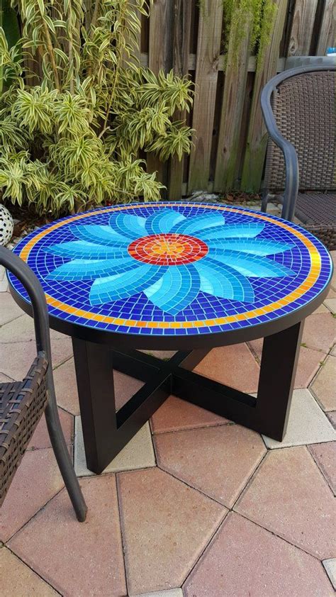 Items Similar To Mosaic Table On Etsy Mosaic Table Mosaic Furniture