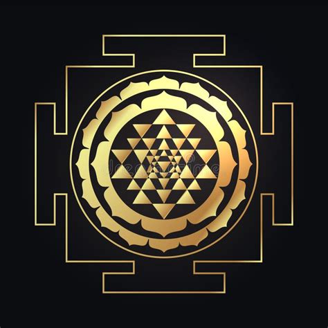 The Sri Yantra Or Sri Chakra Form Of Mystical Diagram Shri Vidya Babe Of Hindu Tantra Symbol