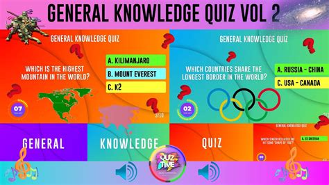 General Knowledge Quiz Vol 2 How Good You Are Share With Us Your