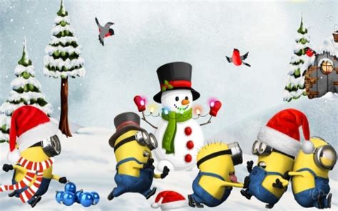 Minions Christmas Wallpapers Wallpaper Cave