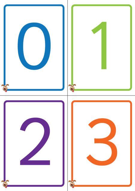 Number Flashcards 1 50 Free Printable Number Flashcards 1 50 Think