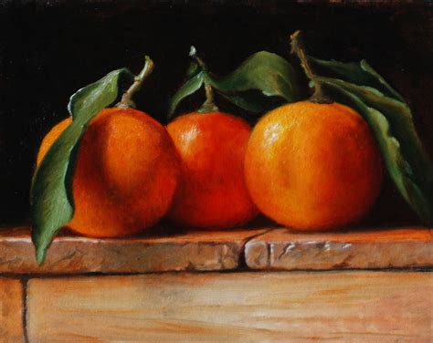 Oranges Painting By Dan Petrov